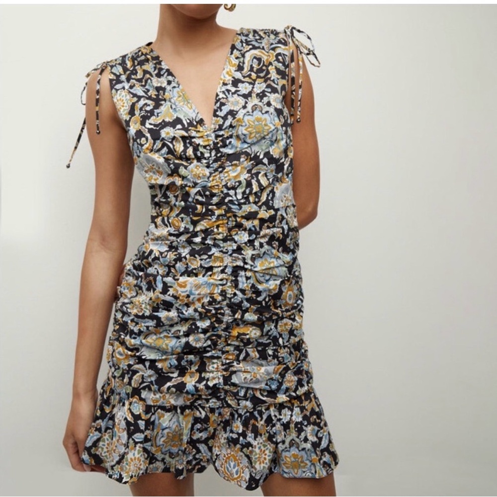 NWT Veronica Beard Jackson Paisley Print Dress in Black Multi Women's Size 2 - Picture 2 of 9